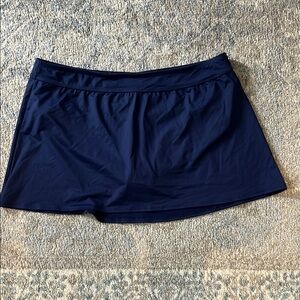 Lands' End Navy Blue Swim Skirt